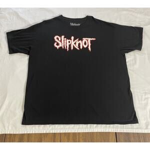Slipknot Logo T-shirt Black Size 2XL